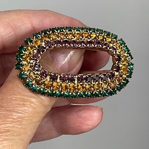 Vintage Musi bejeweled dress clip.